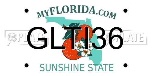 GLTI36 Florida License Plate