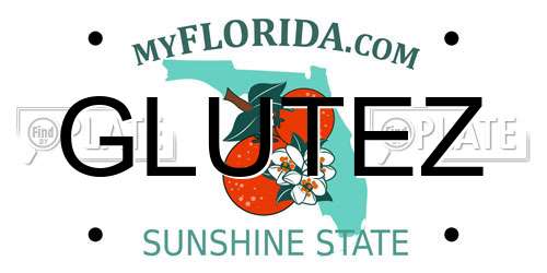 GLUTEZ Florida License Plate