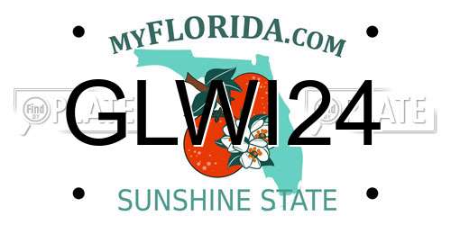 GLWI24 Florida License Plate