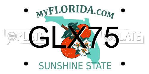 GLX75 Florida License Plate