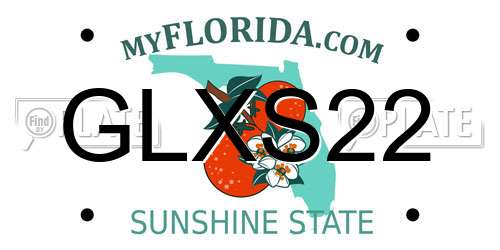 GLXS22 Florida License Plate