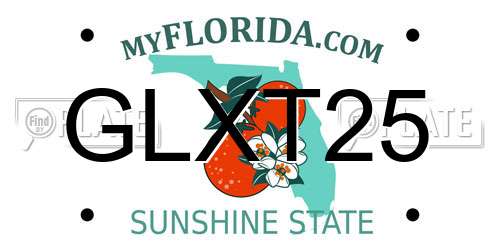 GLXT25 Florida License Plate