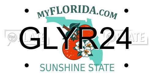 GLYR24 Florida License Plate
