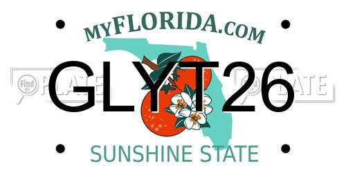 GLYT26 Florida License Plate