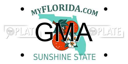 GMA Florida License Plate