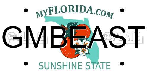GMBEAST Florida License Plate