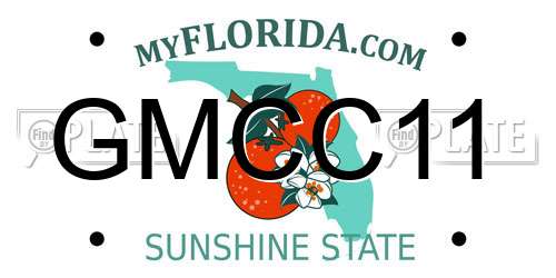 GMCC11 Florida License Plate
