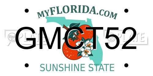 GMCT52 Florida License Plate