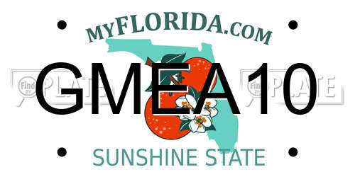 GMEA10 Florida License Plate