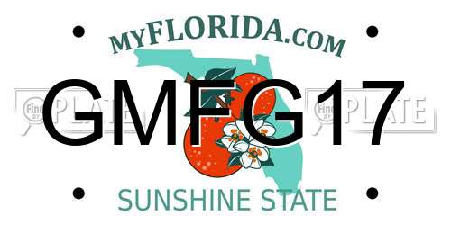 GMFG17 Florida License Plate