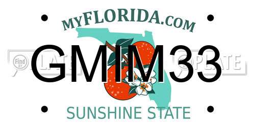 GMIM33 Florida License Plate