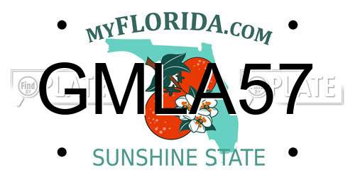 GMLA57 Florida License Plate