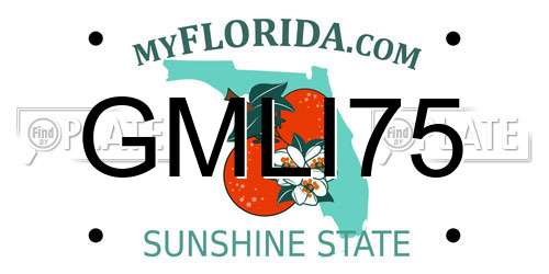 GMLI75 Florida License Plate
