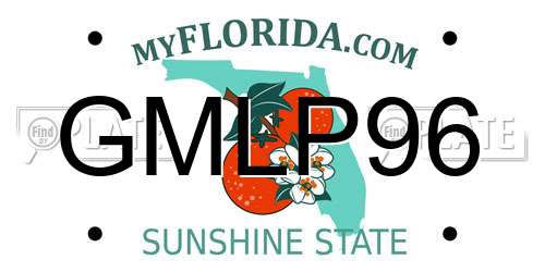 GMLP96 Florida License Plate