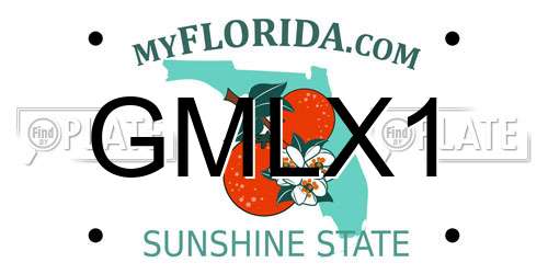 GMLX1 Florida License Plate