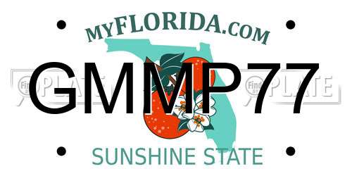 GMMP77 Florida License Plate