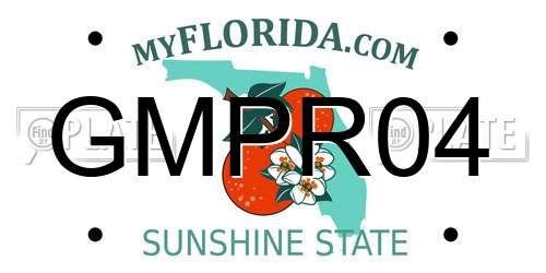 GMPR04 Florida License Plate