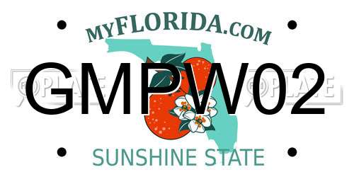 GMPW02 Florida License Plate