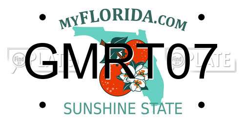 GMRT07 Florida License Plate