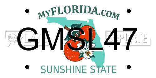 GMSL47 Florida License Plate