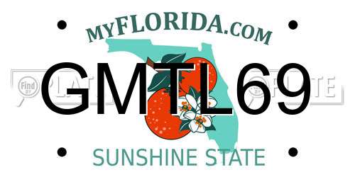 GMTL69 Florida License Plate