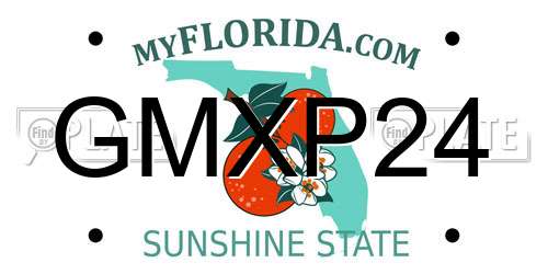 GMXP24 Florida License Plate