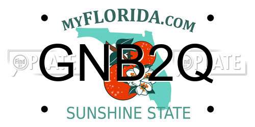 GNB2Q Florida License Plate