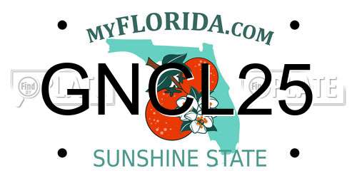 GNCL25 Florida License Plate