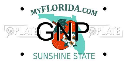 GNP Florida License Plate