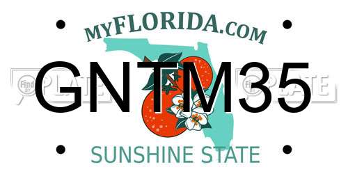 GNTM35 Florida License Plate