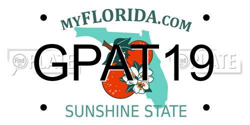 GPAT19 Florida License Plate