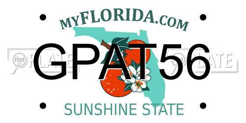 GPAT56 Florida License Plate