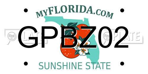 GPBZ02 Florida License Plate