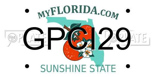 GPCI29 Florida License Plate