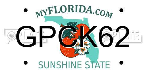 GPCK62 Florida License Plate