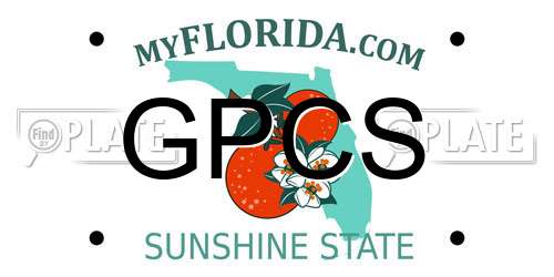 GPCS Florida License Plate