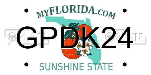 GPDK24 Florida License Plate