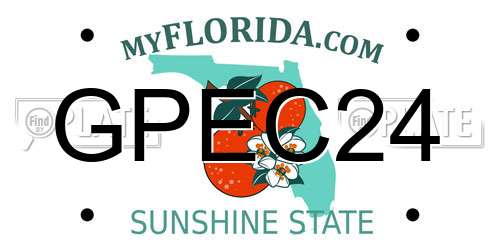 GPEC24 Florida License Plate
