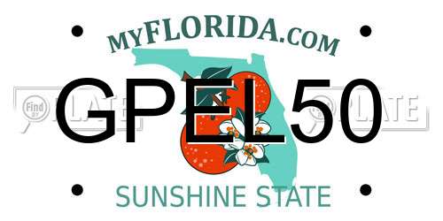 GPEL50 Florida License Plate
