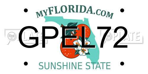 GPEL72 Florida License Plate