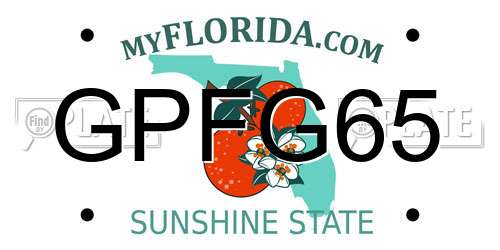 GPFG65 Florida License Plate
