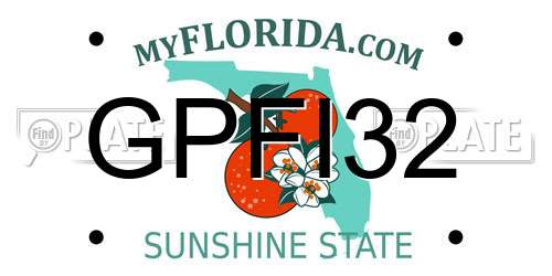GPFI32 Florida License Plate