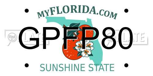 GPFP80 Florida License Plate