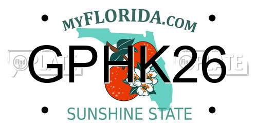GPHK26 Florida License Plate