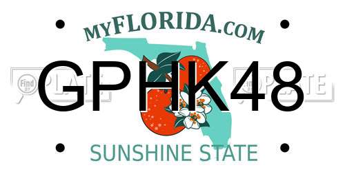 GPHK48 Florida License Plate