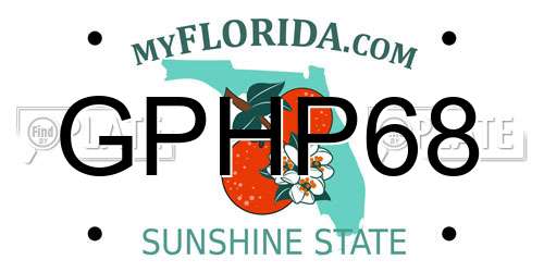 GPHP68 Florida License Plate