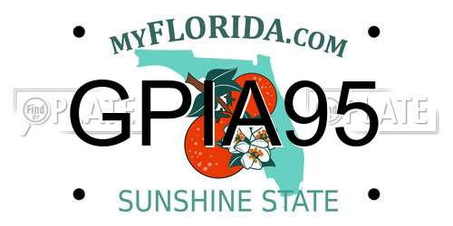GPIA95 Florida License Plate