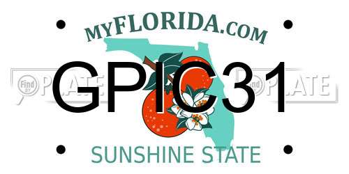 GPIC31 Florida License Plate