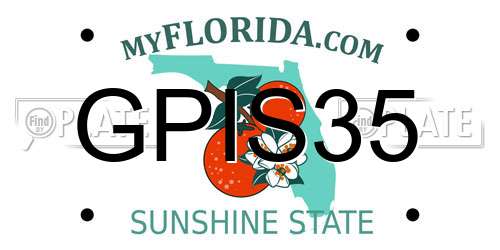 GPIS35 Florida License Plate