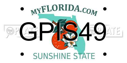 GPIS49 Florida License Plate